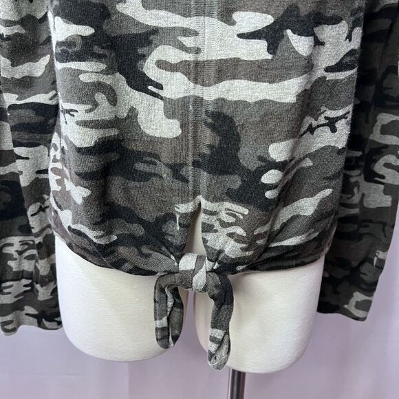 Sanctuary Camo Sweater Tight Knit Cotton Blend Women's Size S Small - Picture 4 of 8